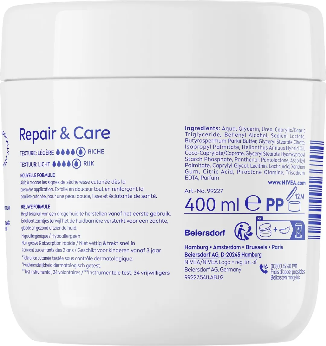NIVEA Repair & Care Ureum Bodycrème 400ml