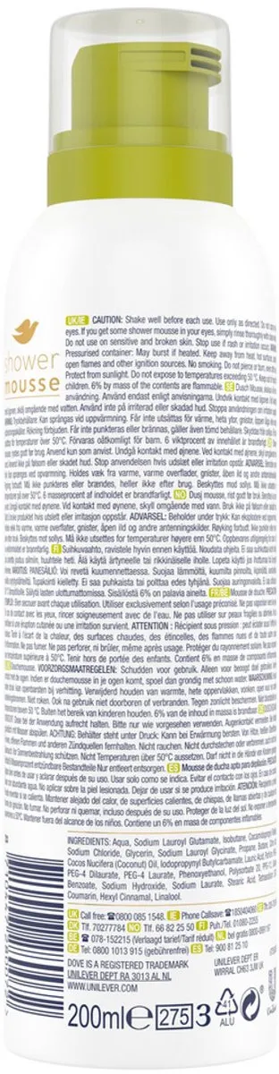 Dove Coconut Oil Douchecrème 200ml