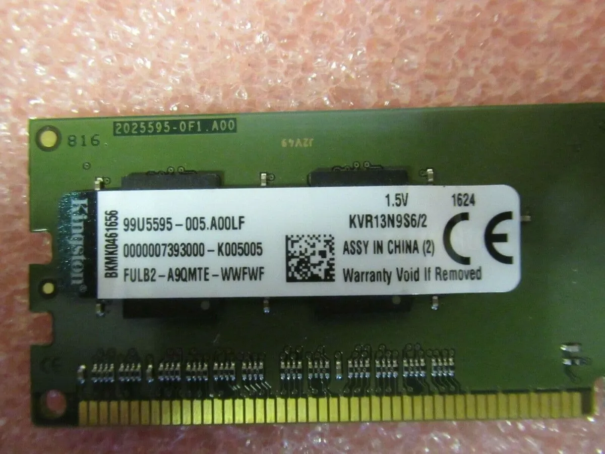 Kingston ValueRAM KVR13N9S6/2 DDR3 1333MHz 2GB