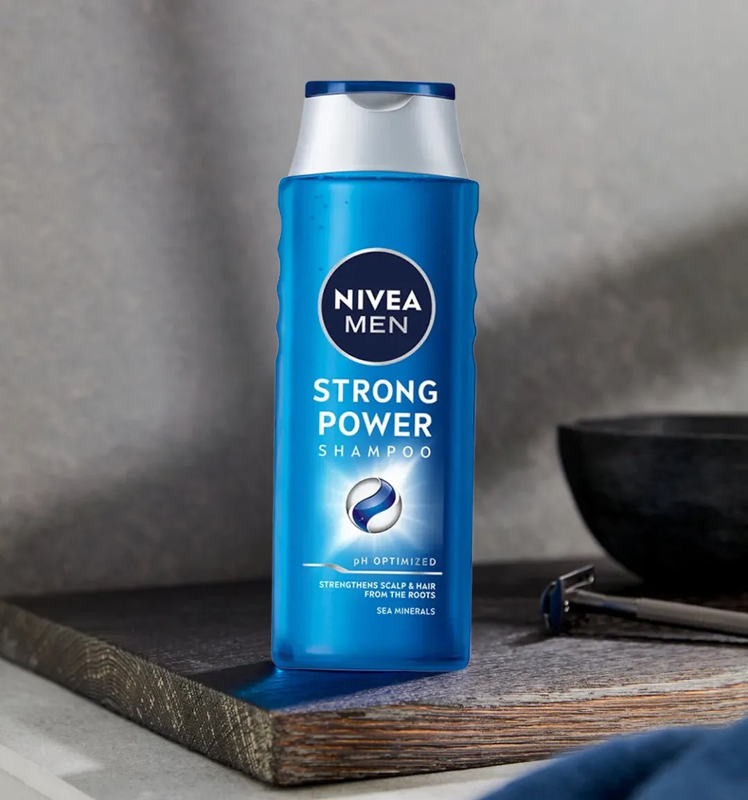 NIVEA MEN Strong Power Shampoo 3x250ml