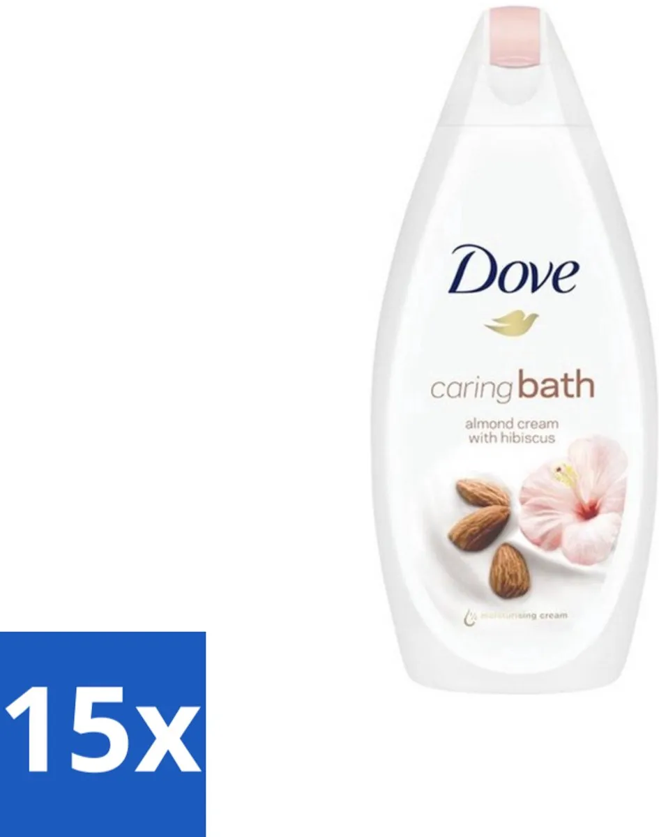 Dove Caring Bath Almond Badcrème 450ml