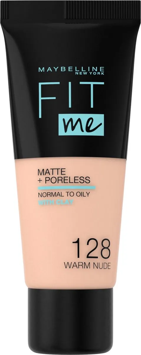 Maybelline Fit Me Matte + Poreless Foundation 128 Warm Nude - 30ml