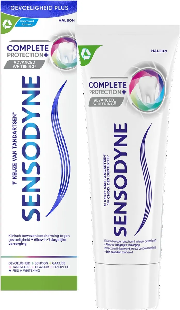 Sensodyne Complete Protection+ Advanced Whitening Tandpasta 75ml