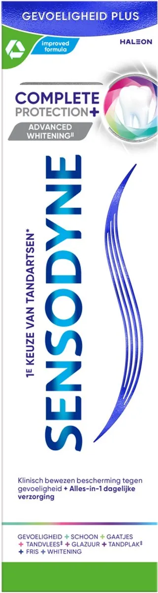 Sensodyne Complete Protection+ Advanced Whitening Tandpasta 75ml