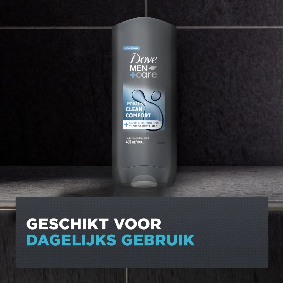 Dove Men+Care 3-in-1 Douchegel Clean Comfort - 6x400ml