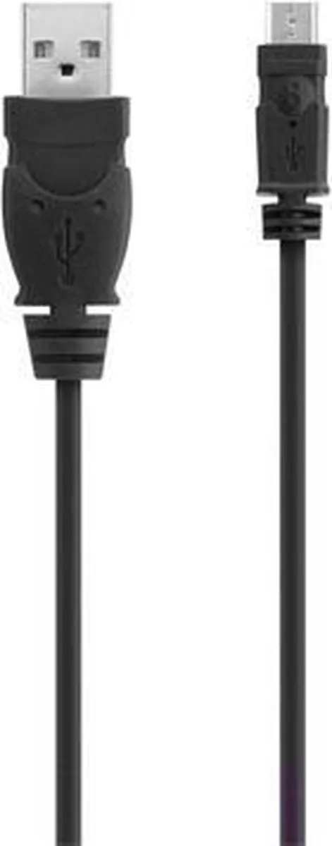 Belkin F3U151cp0.9M-P USB-kabel 0,9m Micro-USB - 2 Stuks - Zwart