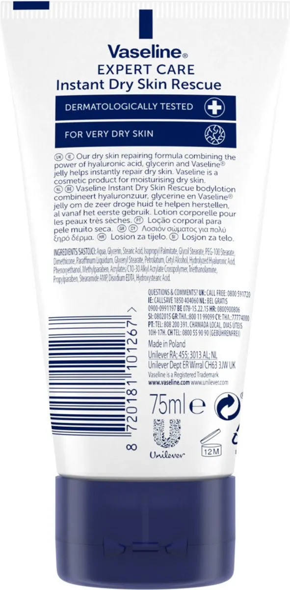 Vaseline Expert Care Bodylotion 75ml