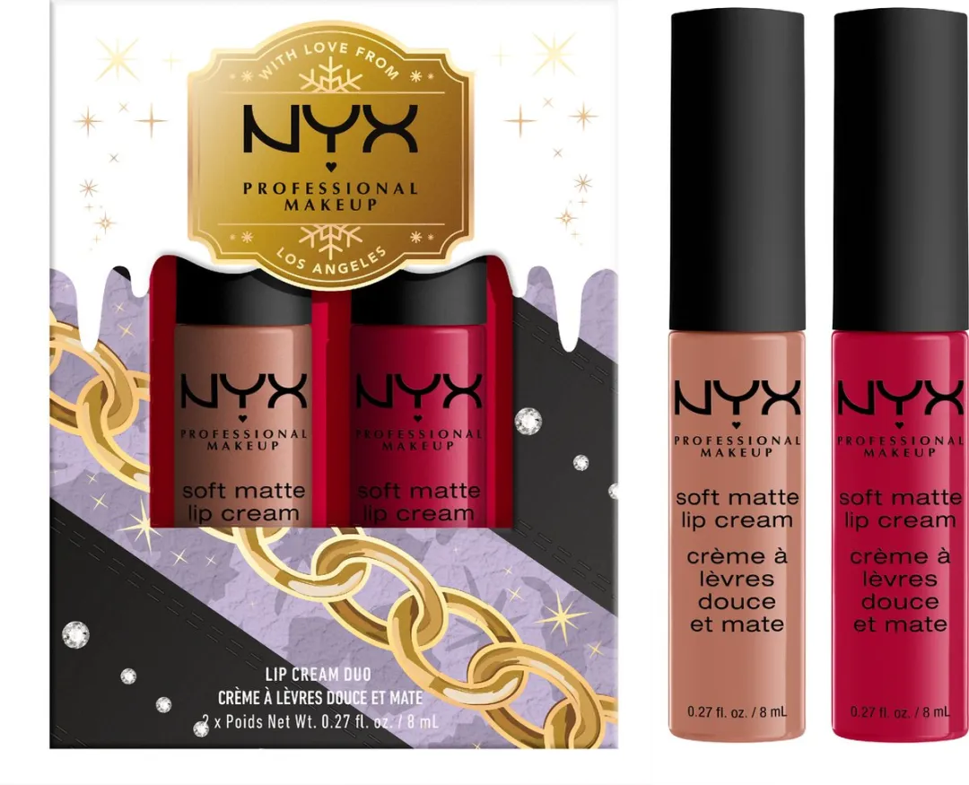 NYX Mrs Claus Soft Matte Lip Cream Duo