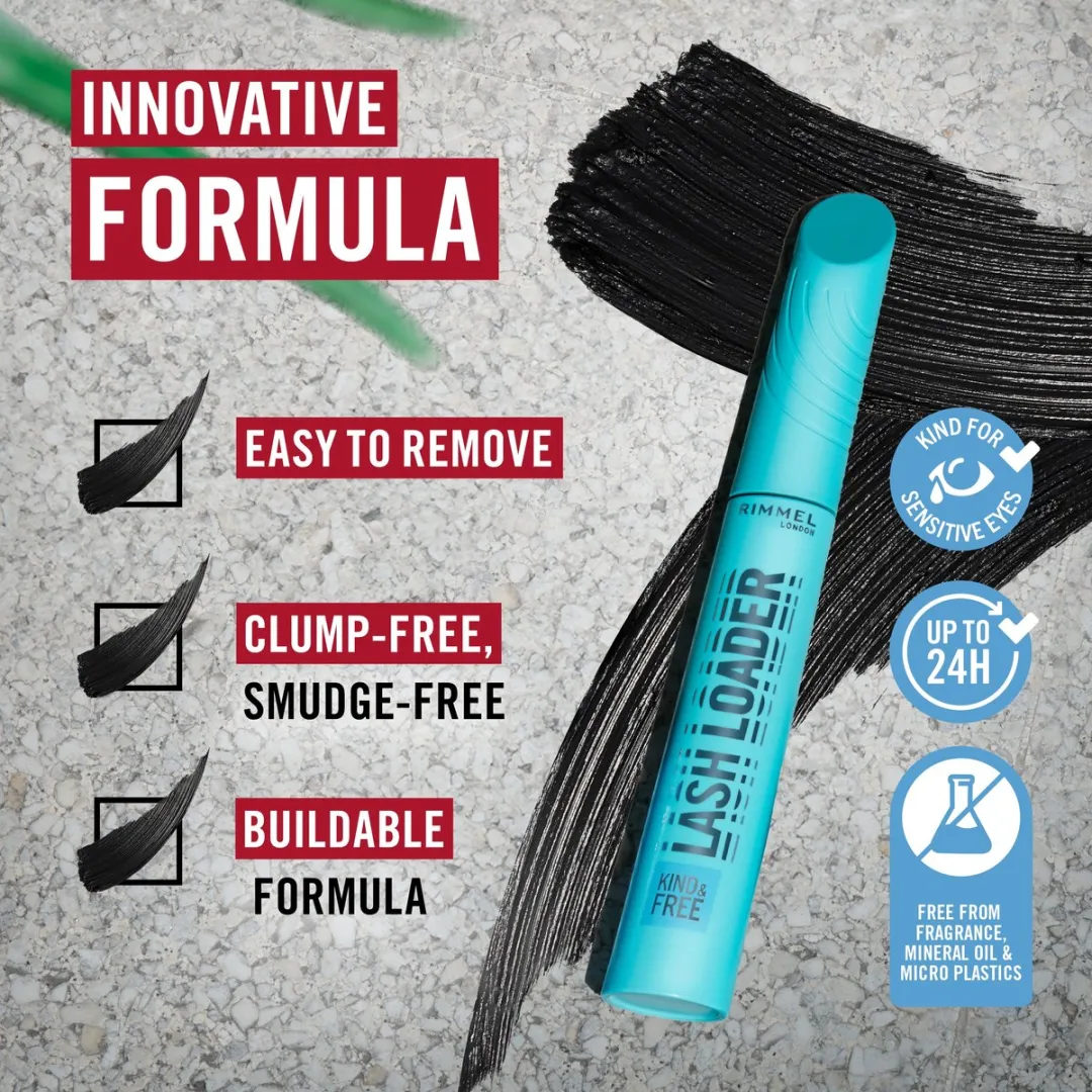 Rimmel London Kind & Free Lash Loader Mascara 9.5ml - Zwart