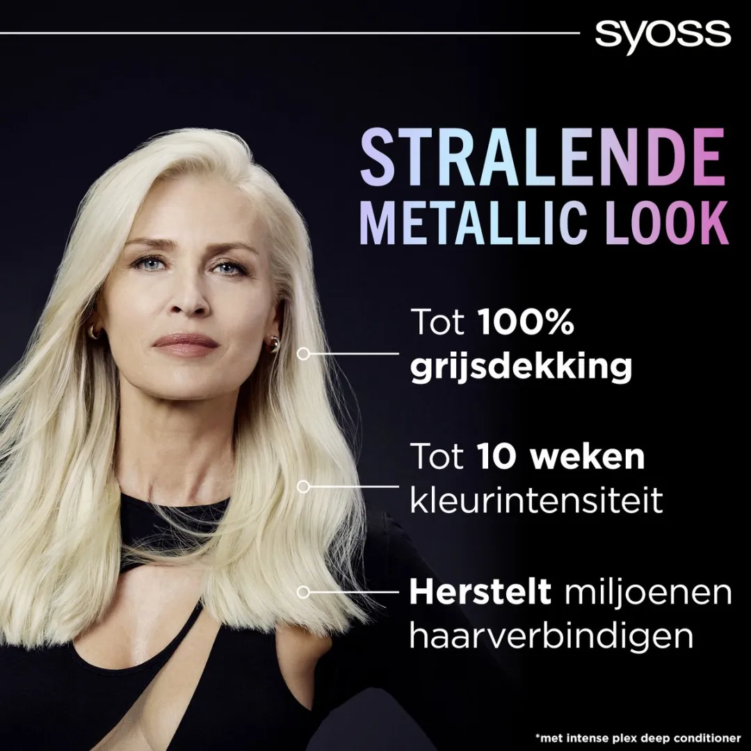 SYOSS Metallics 9-53 Haarverf Permanent - 3x115ml Silver Blush