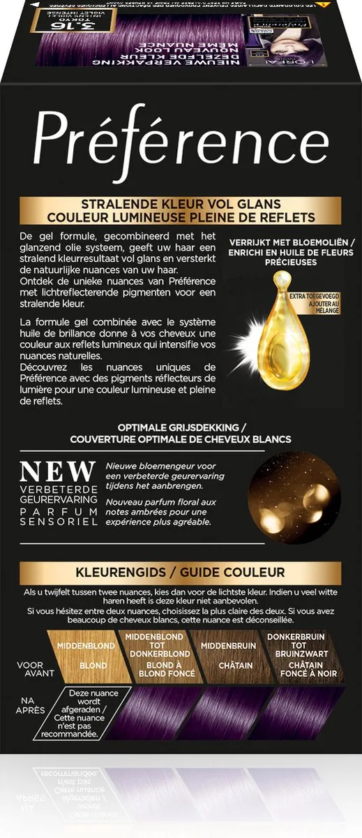 L'Oréal Paris Préférence Classic 3.16 Haarverf - Intens Violet