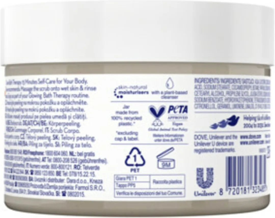 Dove Body Scrub Glow Blood Orange - 6x295ml