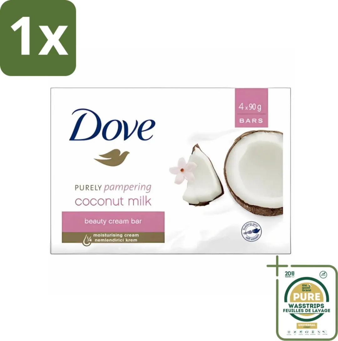 Dove Purely Pampering Zeep Kokos 4x100g