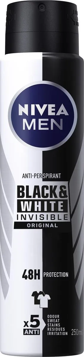 NIVEA Men Black & White Invisible Deo Spray 250ml