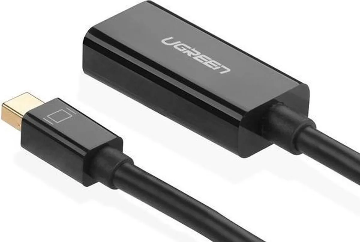 Ugreen Mini DisplayPort naar HDMI Kabel - Vrouwelijk - Zwart