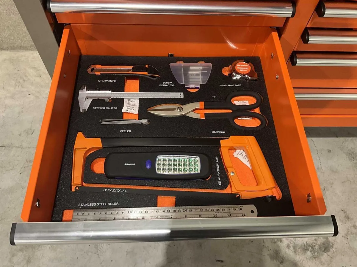 Daewoo DAMW 387 Gereedschapswagen - 11 Lades - 387-delig