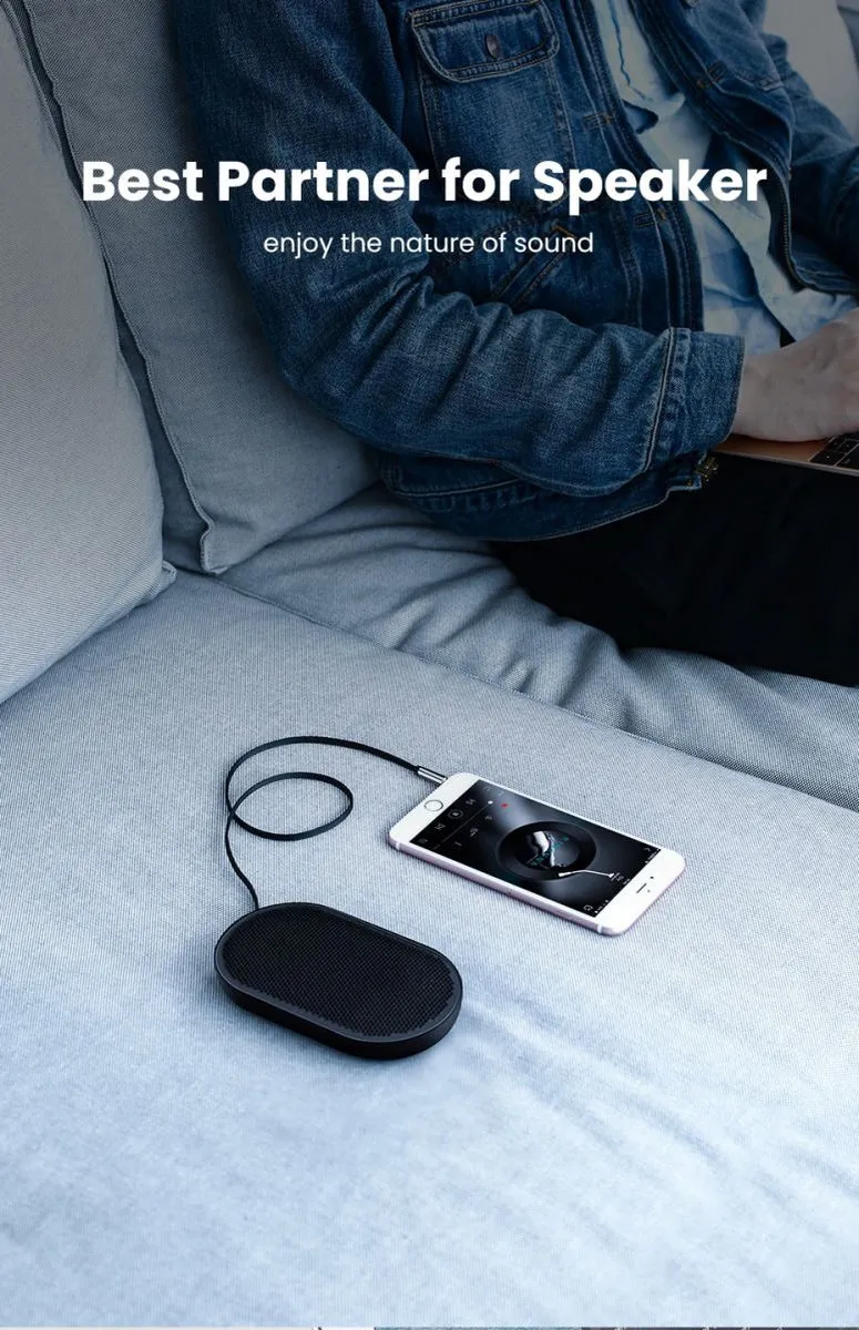 UGREEN Audiokabel 3,5mm Mini-Jack 2m - Zwart