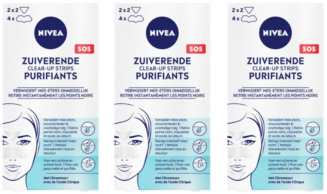 NIVEA Clear Up Strips Gezichtsmasker