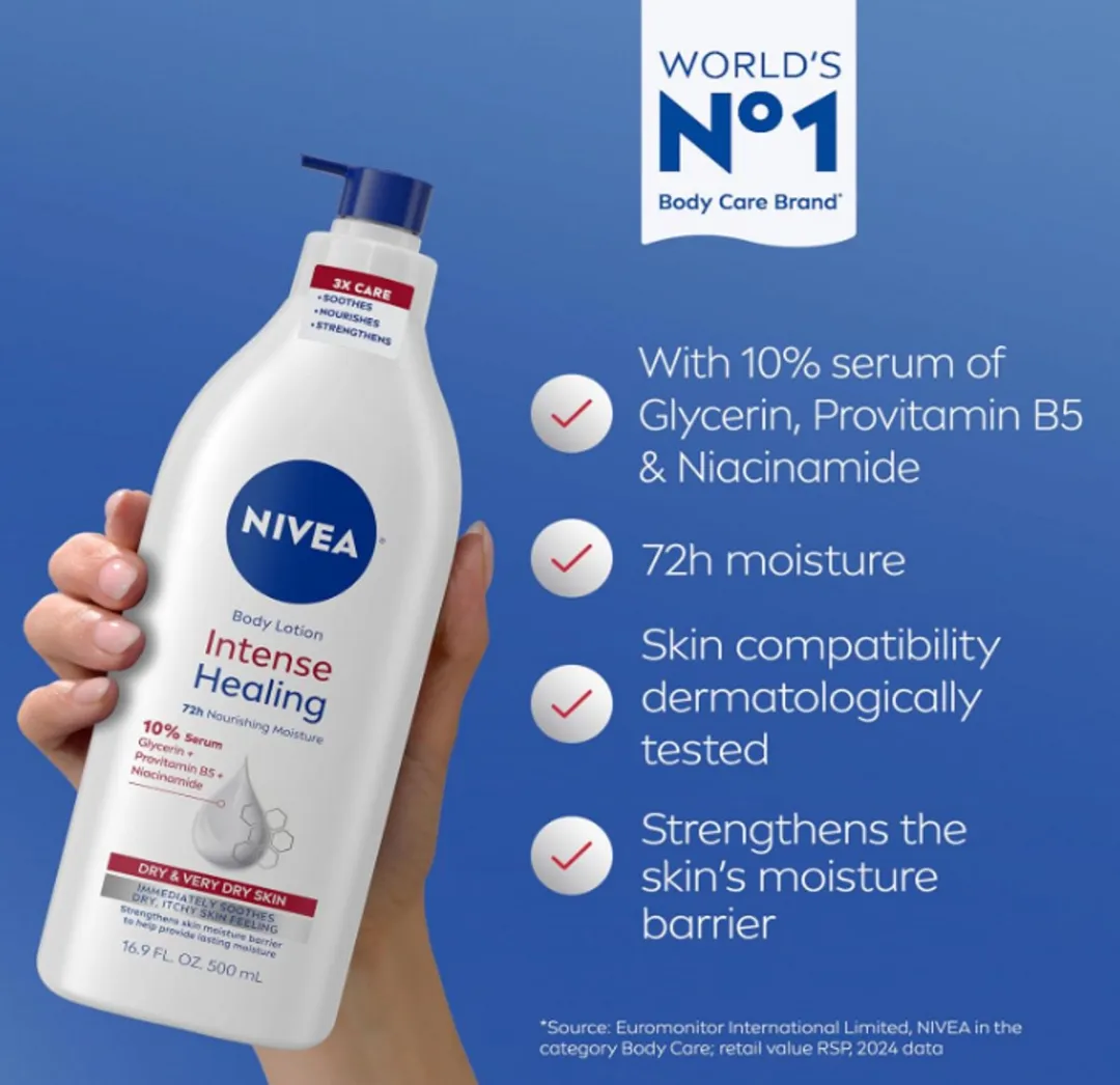 NIVEA Intense Healing Bodylotion 500ml - 72 Uur Hydratatie