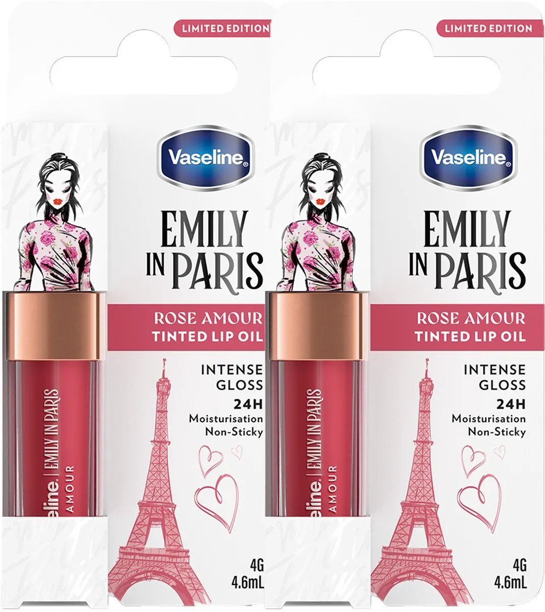 Vaseline x Emily in Paris Lip Oil Rose Amour