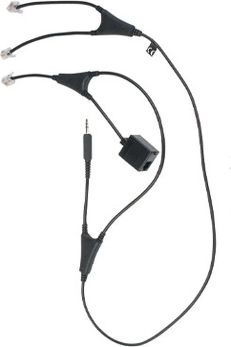 Jabra 14201-36 Telefoonkabel - Zwart