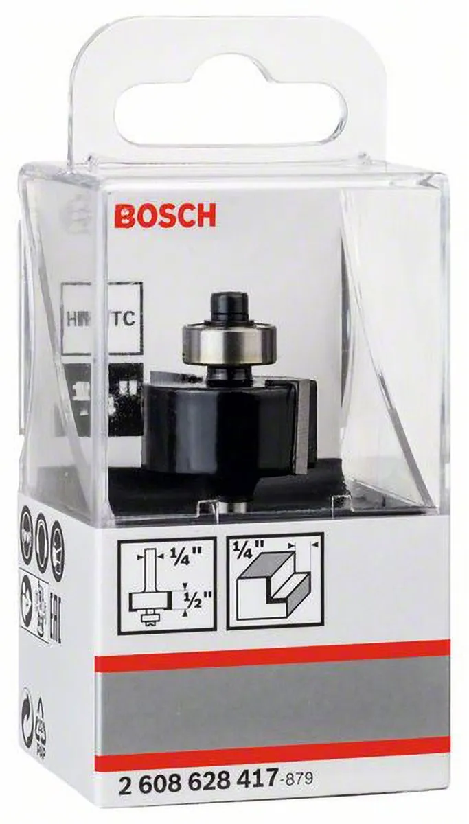 Bosch Sponningfrees 1/4" Ø25,4mm L12,7mm - Hout