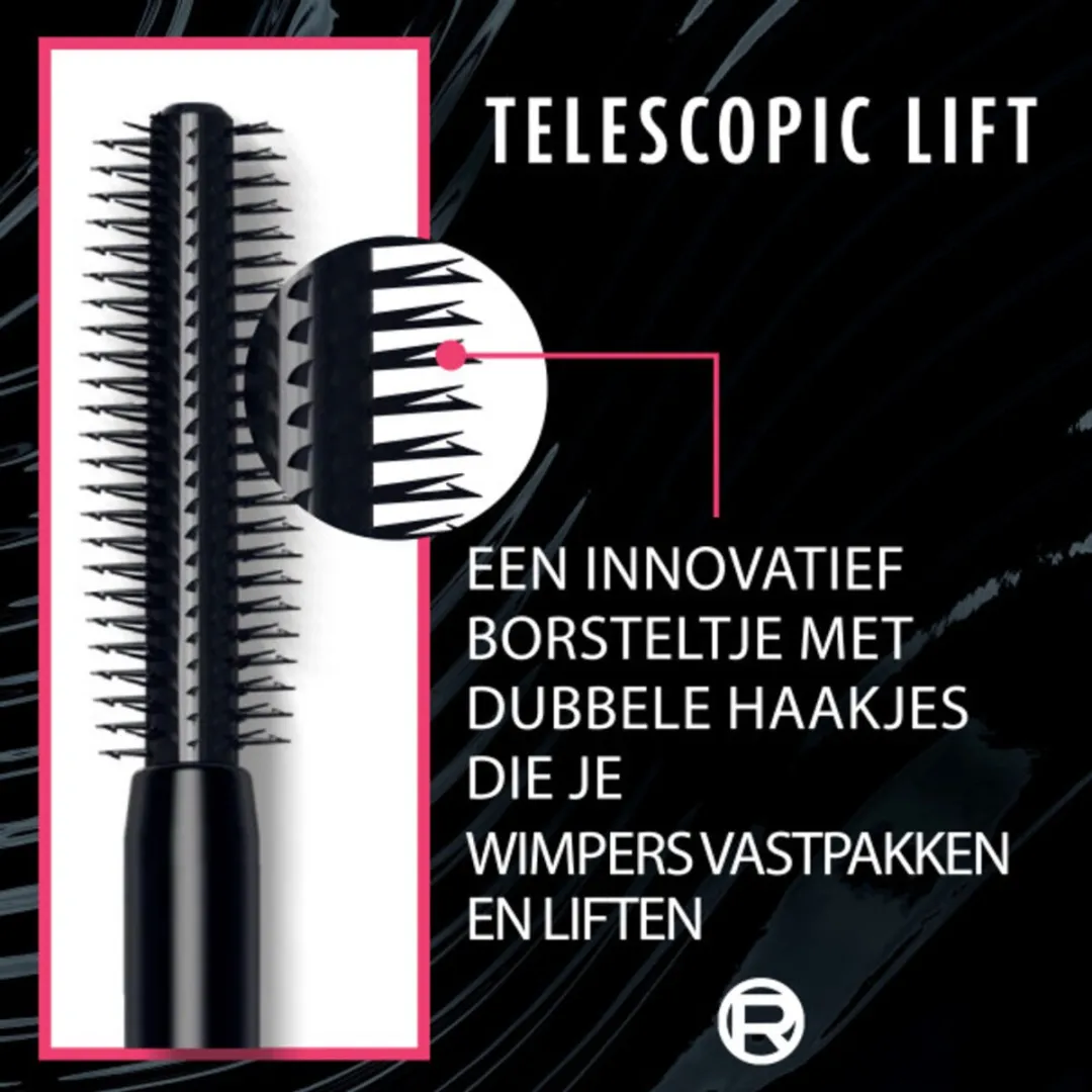 L'Oréal Paris Telescopic Lift Mascara Zwart 119ml - 12 Stuks
