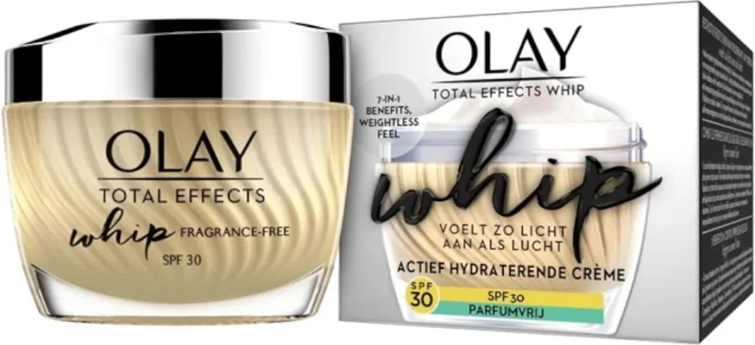 Olay Total Effects Whip Actief Hydraterende Crème SPF30 50ml
