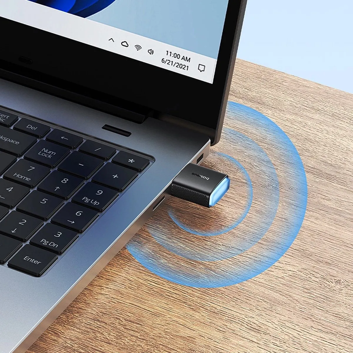 Baseus BS-OH169 USB Netwerkkaart 300Mb/s - Zwart