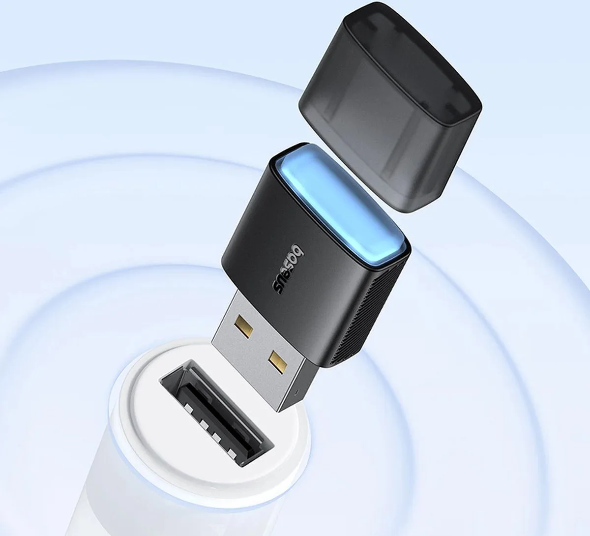 Baseus BS-OH169 USB Netwerkkaart 300Mb/s - Zwart