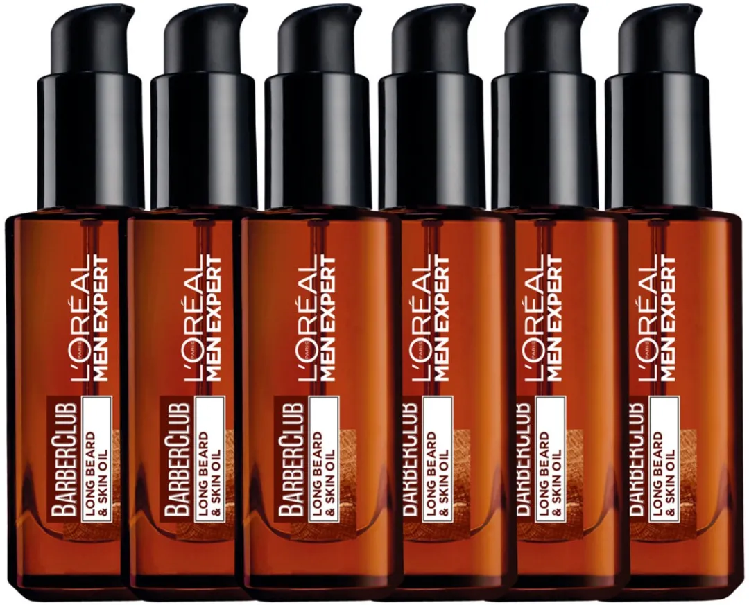 L'Oréal Paris Men Expert BarberClub Baardolie 6x30ml