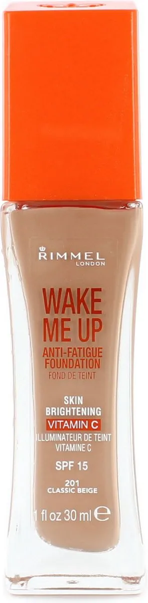 Rimmel London Wake Me Up Foundation 201 Classic Beige - 30ml