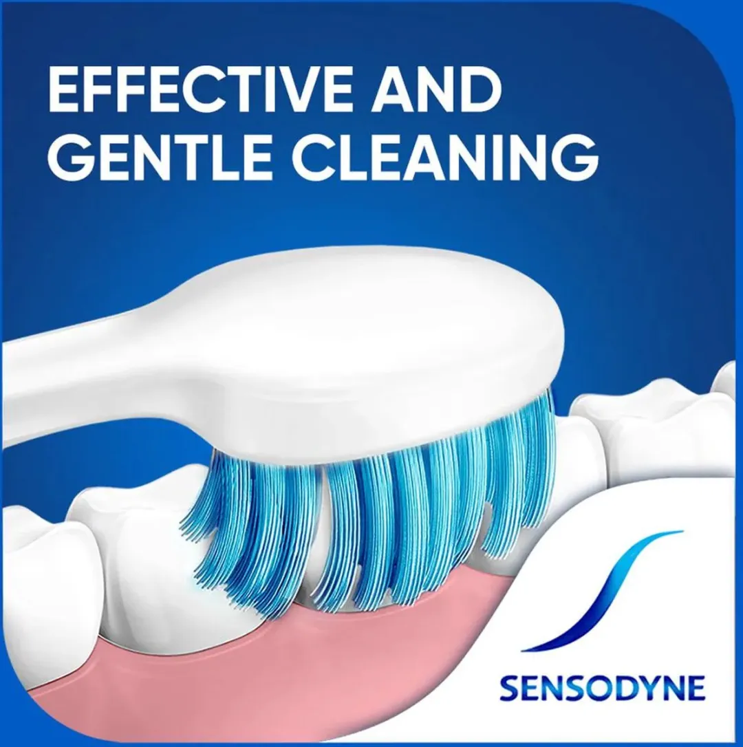 Sensodyne Sensitive Tandenborstel - 3 Stuks Blauw/Groen/Paars