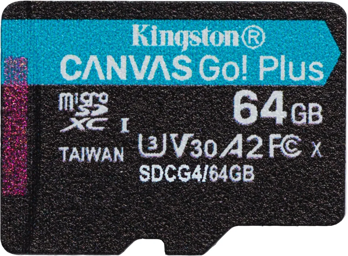 Kingston Canvas Go! Plus SDCG4/64GBSP microSDXC 64GB - A2 U3