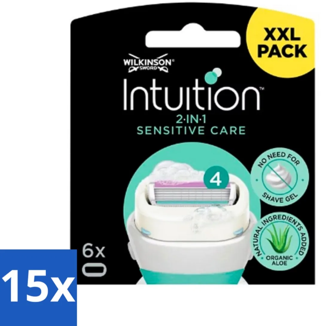 Wilkinson Intuition Navulmesjes 6 Stuks - Groen/Wit