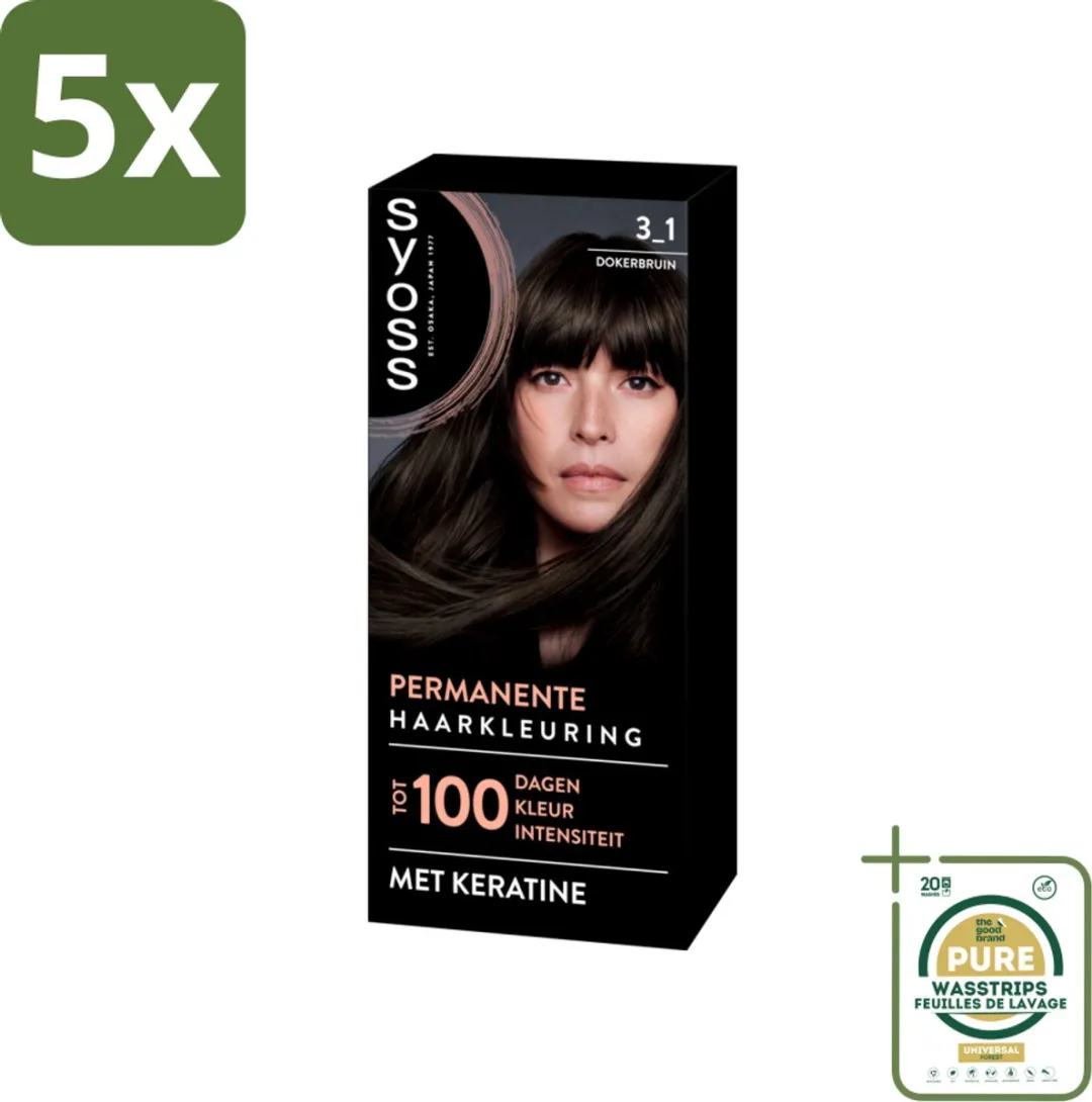 SYOSS Permanent Coloration 3-1 Donkerbruin Haarverf