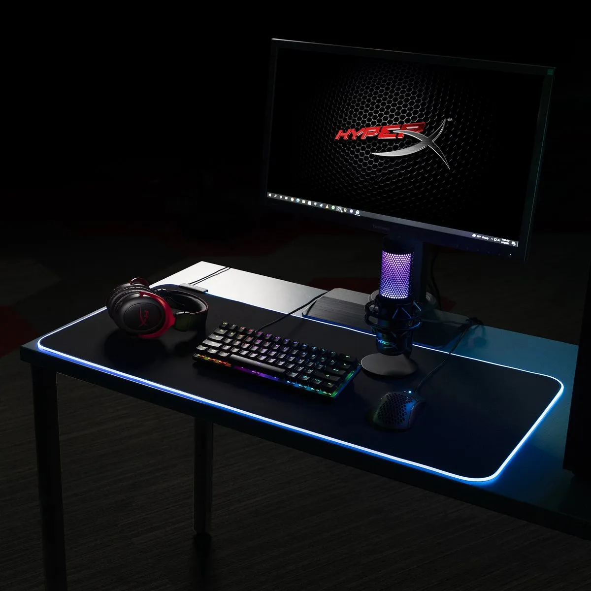 HyperX Pulsefire Gaming Muismat L - Zwart
