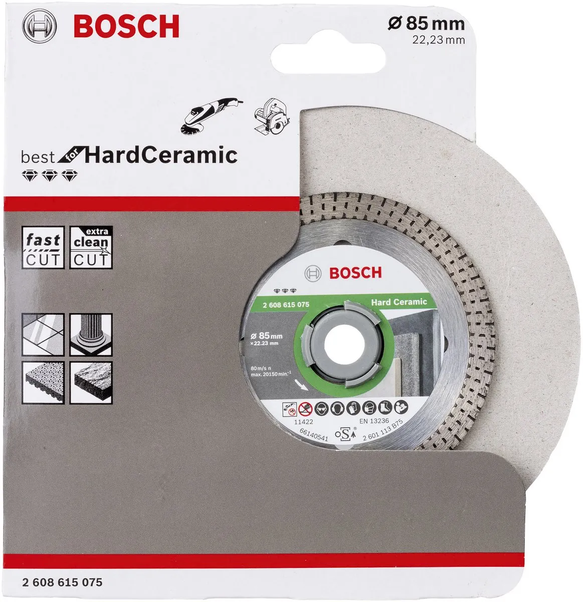 Bosch Diamantschijf Best for HardCeramic 85mm - Keramiek