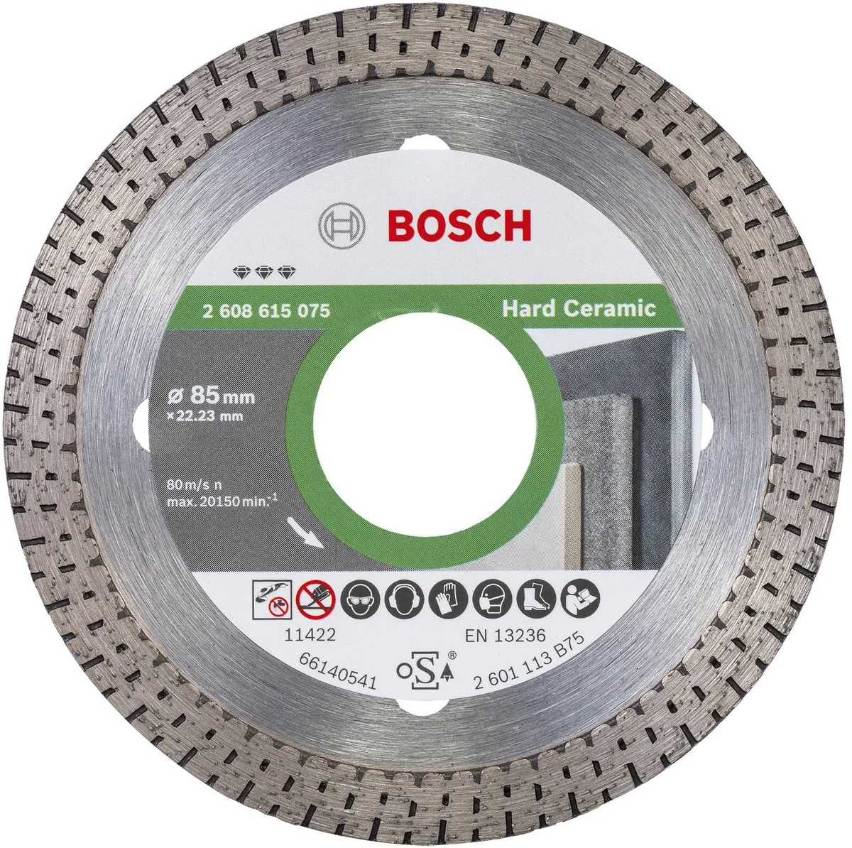 Bosch Diamantschijf Best for HardCeramic 85mm