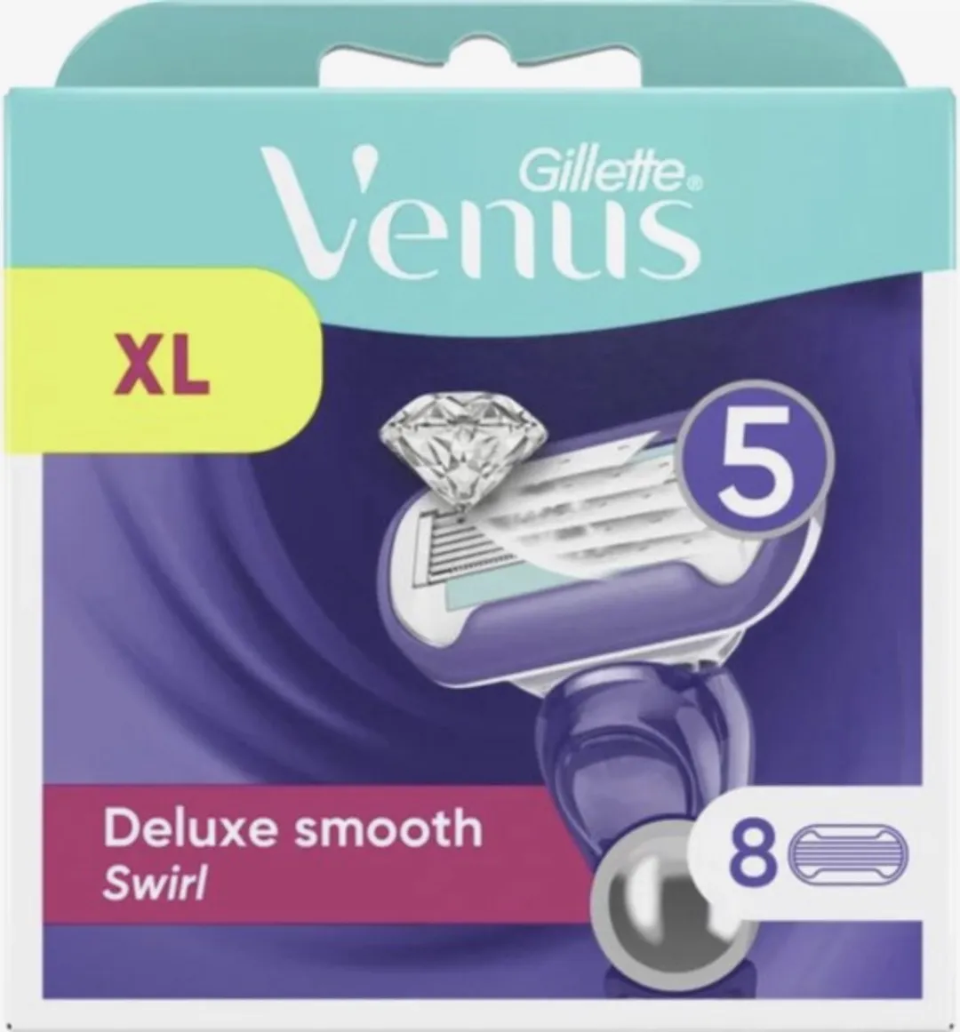 Gillette Venus Deluxe Smooth Swirl Scheermesjes - 8 Stuks - afbeelding 4 van 6