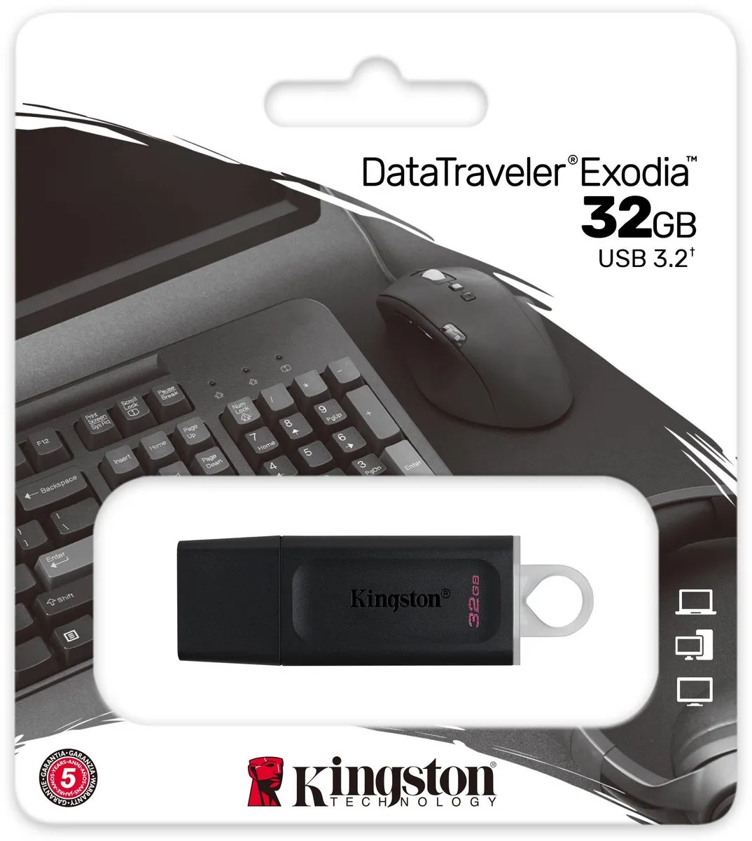 Kingston DataTraveler exodia DTX/32GB USB - 32GB - Zwart