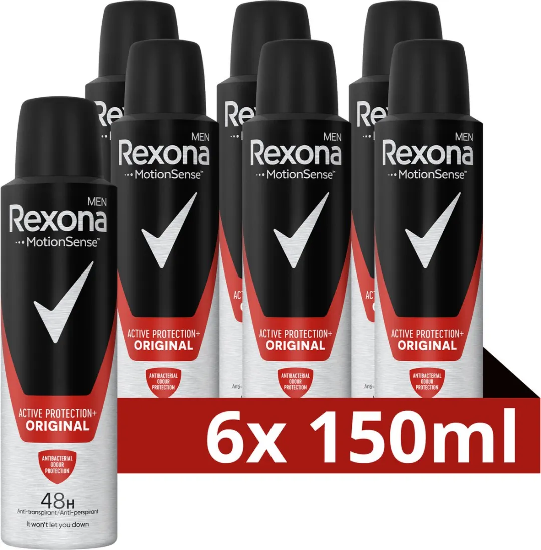 Rexona Men Anti-Transpirant Spray Active Protection+ Original 6x150ml