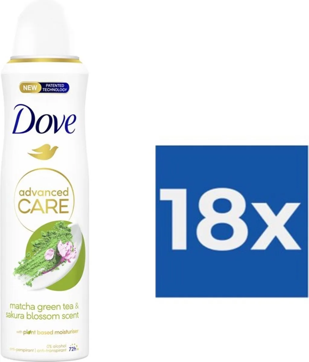 Dove Deospray Awakening Ritual Green Tea 150ml - 2700ml (18x150ml)