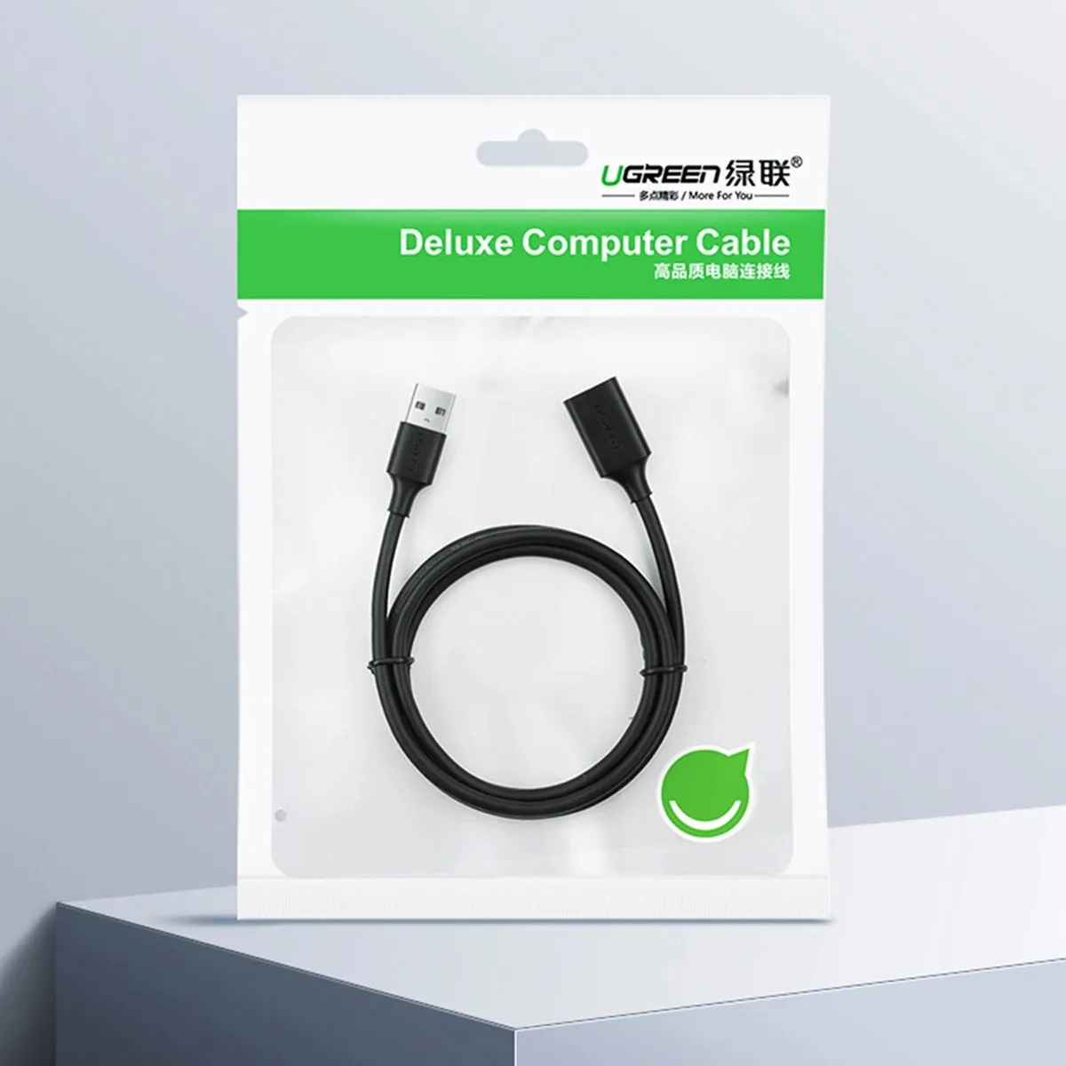 Ugreen US103 USB Verlengkabel 2.0 3m - Zwart