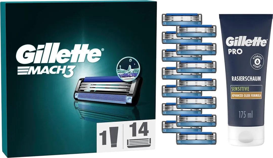 Gillette Mach3 Scheermesjes 14 Stuks
