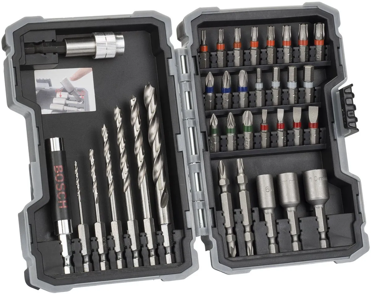 Bosch Bit- en Borenset 35-delig - Hout
