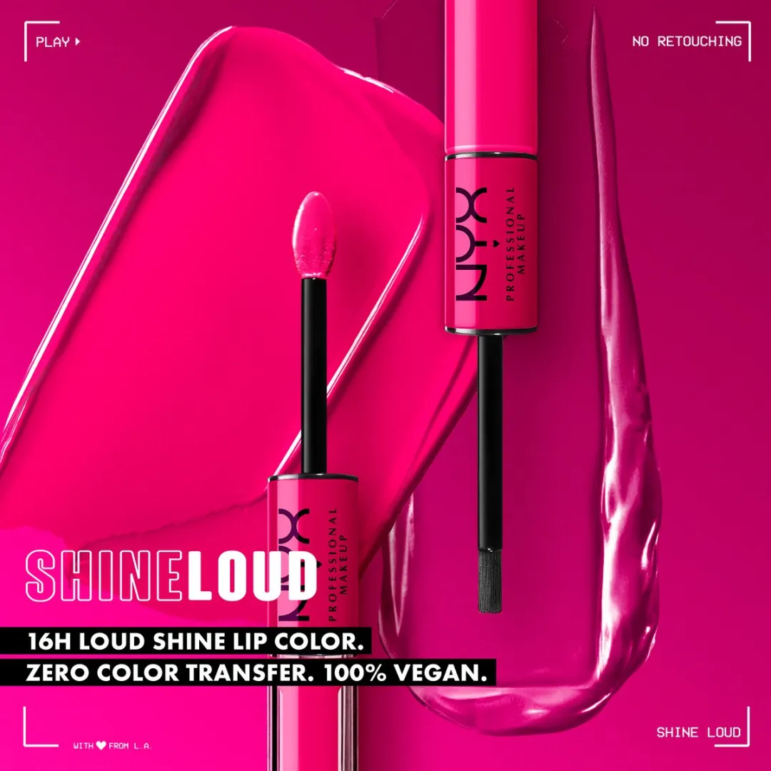 NYX Shine Loud Lip Color Another Level - 3.4ml - Roos