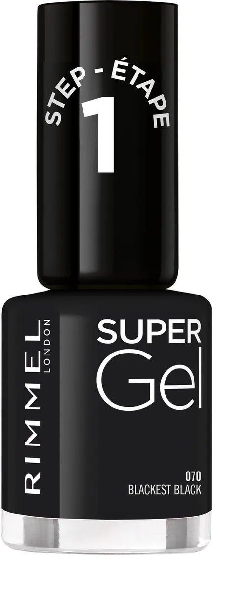 Rimmel London SuperGel Nagellak 12ml - Black Obsession