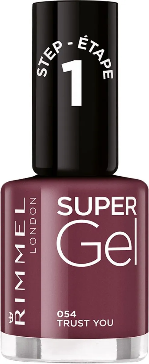 Rimmel London SuperGel Nagellak 12ml - Black Obsession - afbeelding 6 van 6
