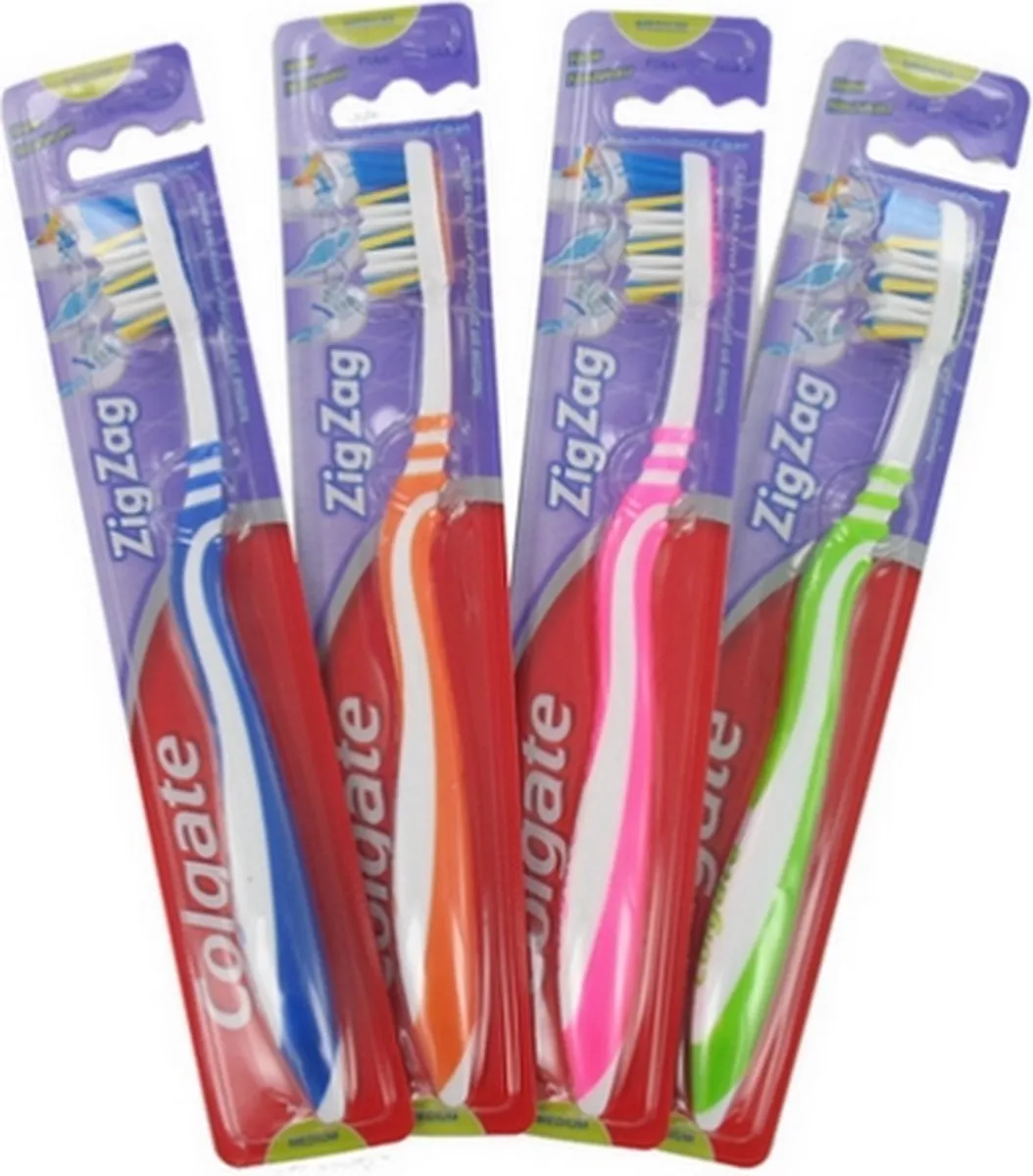 Colgate ZigZag Medium Tandenborstel - 3 Stuks